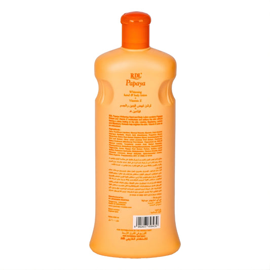 RDL Papaya Whitening Body Lotion with Vitamin E 600ml