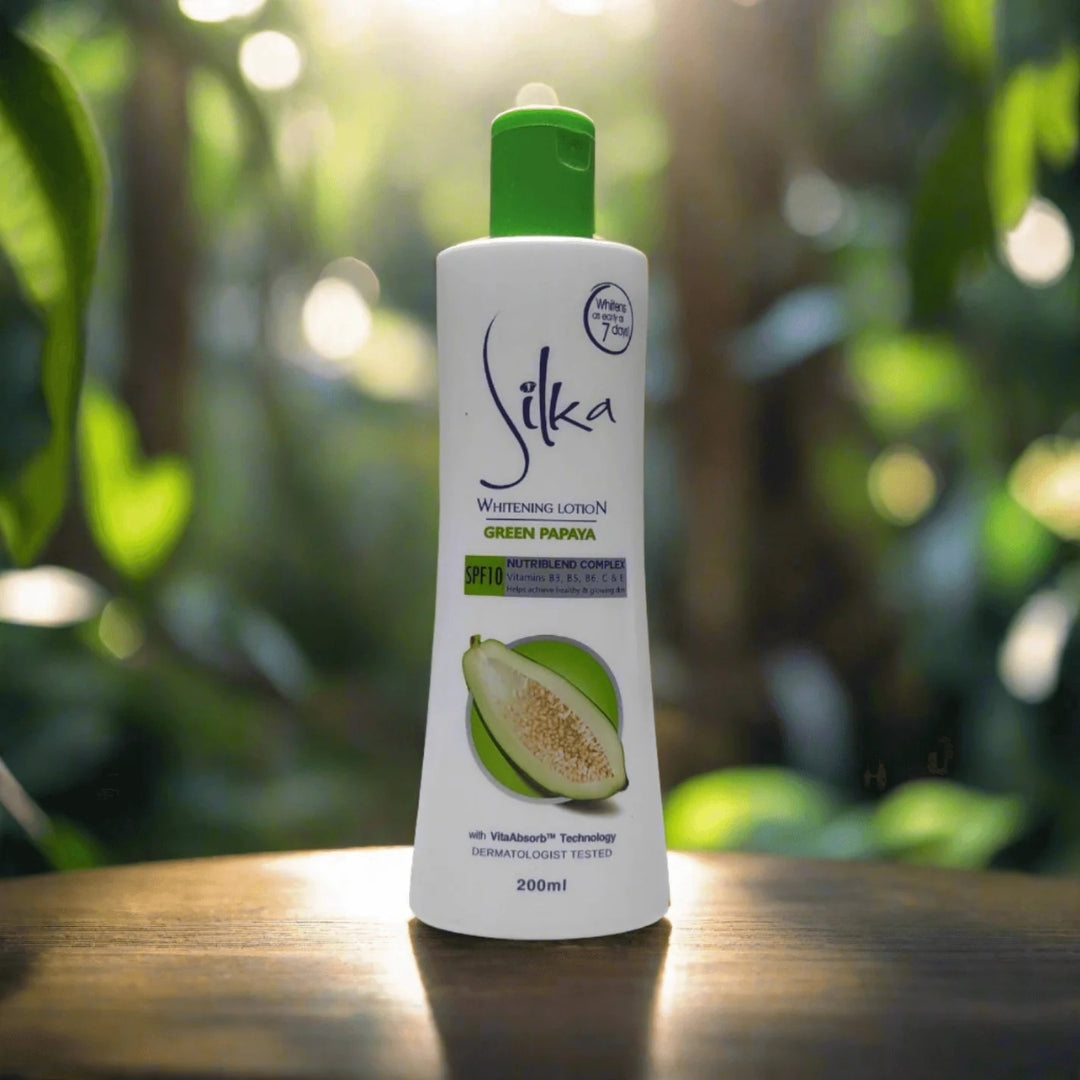 Silka Green Papaya Skin Whitening Lotion SPF10 (200ml)