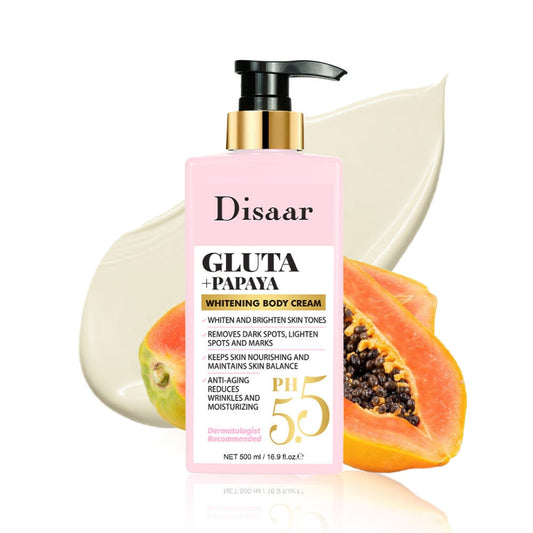 Disaar Gluta + Papaya Whitening Body Cream (500ml)