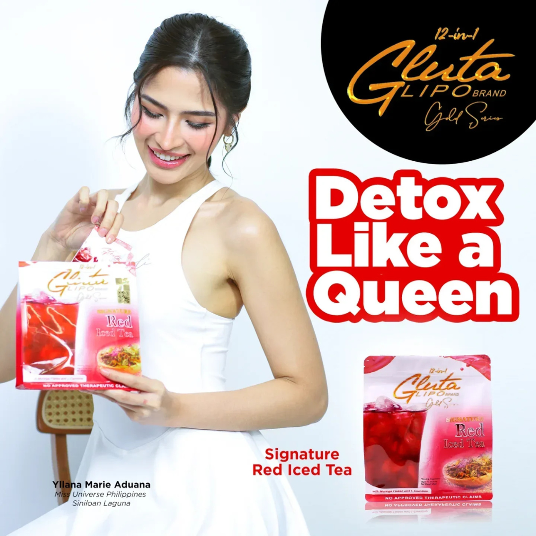 Gluta Lipo Red Iced Tea Detox Drink – 12-in-1 Formula (250g)