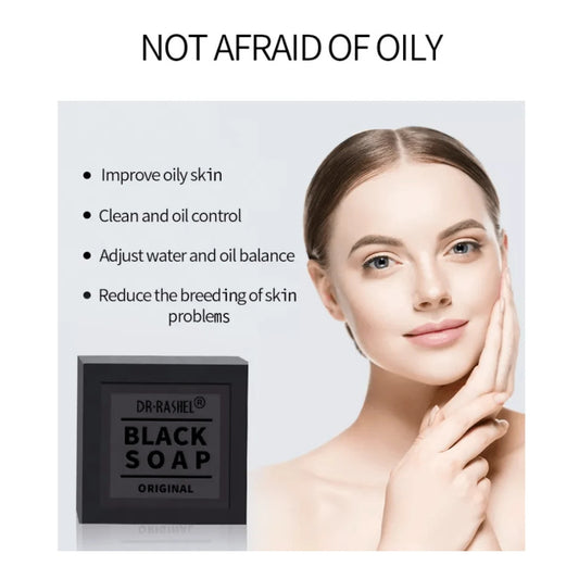 Dr. Rashel Collagen & Charcoal Black Soap (100g)