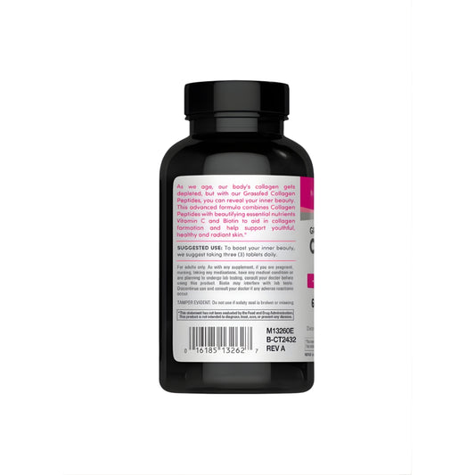 NeoCell Grassfed Collagen Peptides + Vitamin C & Biotin (270 Tablets)