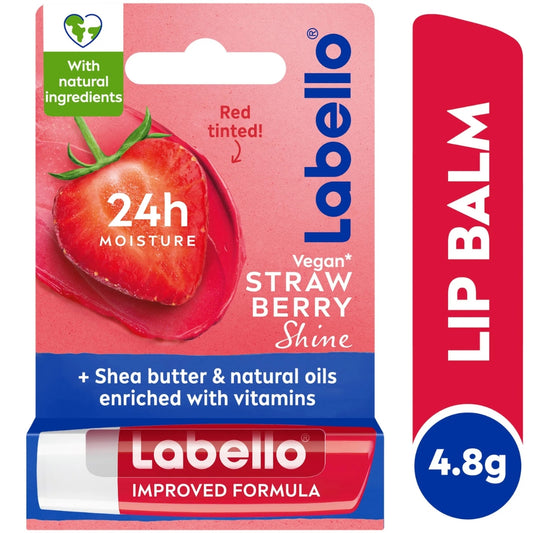 Labello Strawberry Shine Lip Balm (4.8g)