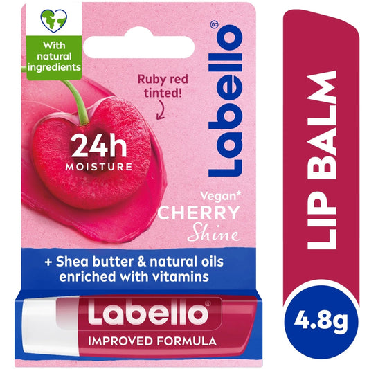 Labello Cherry Shine Lip Balm (4.8g)