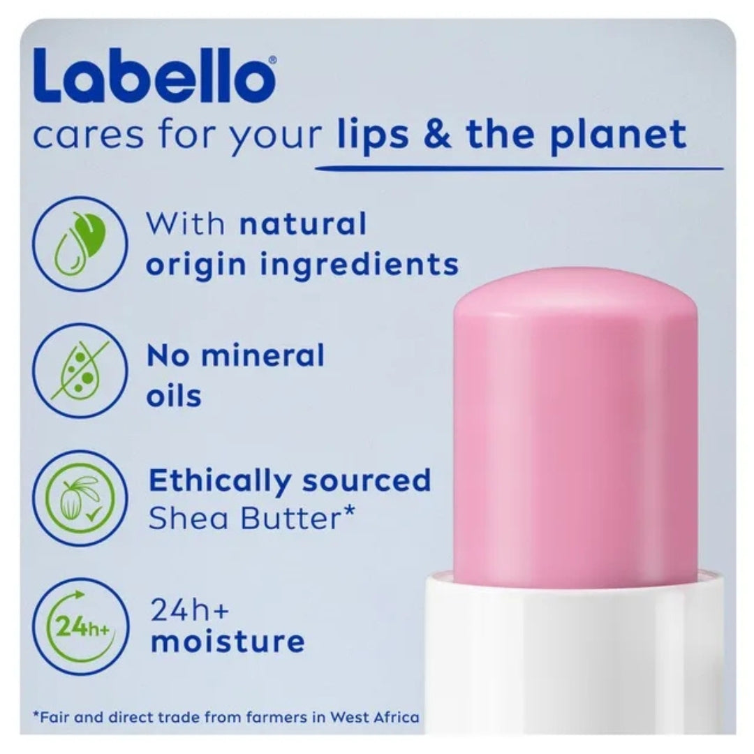 Labello Soft Rosé Lip Balm (4.8g)