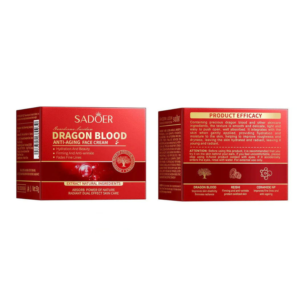SADOER Dragon Blood Face Cream – Firming & Radiance Care (50g)
