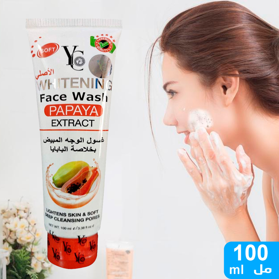 YC Whitening Face Wash with Papaya Extract (100ml)