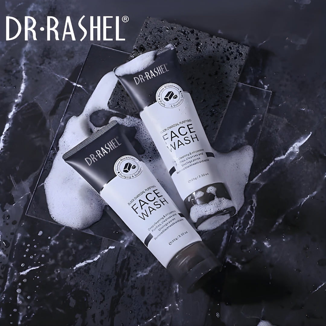 Dr.Rashel Black Charcoal Purifying Face Wash - 100g
