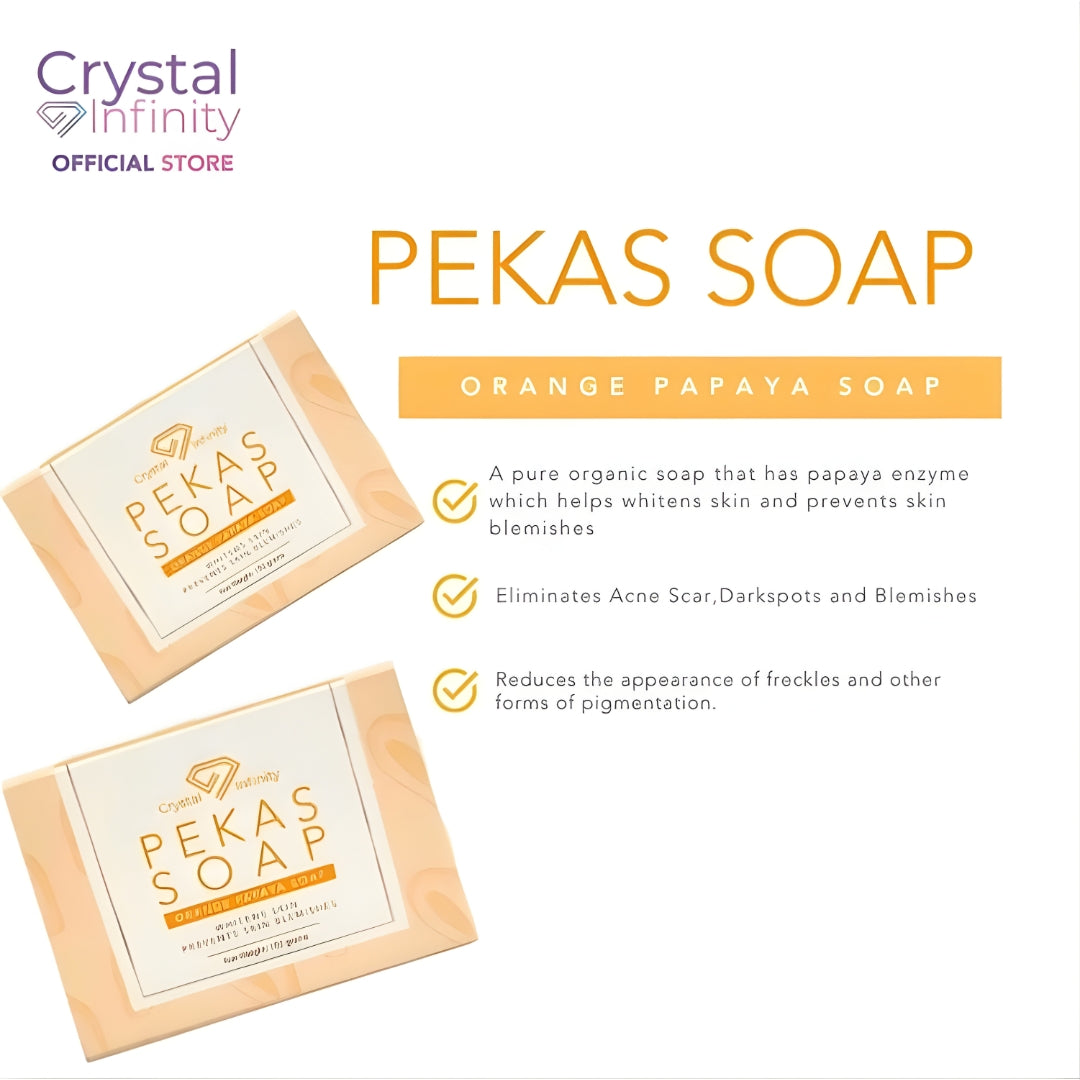 Crystal Infinity Pekas Soap Orange Papaya (150g)