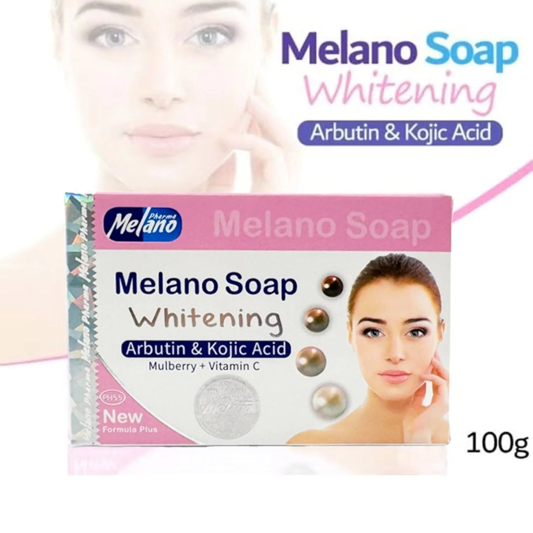 Melano Whitening Soap with Arbutin & Kojic Acid (100g)