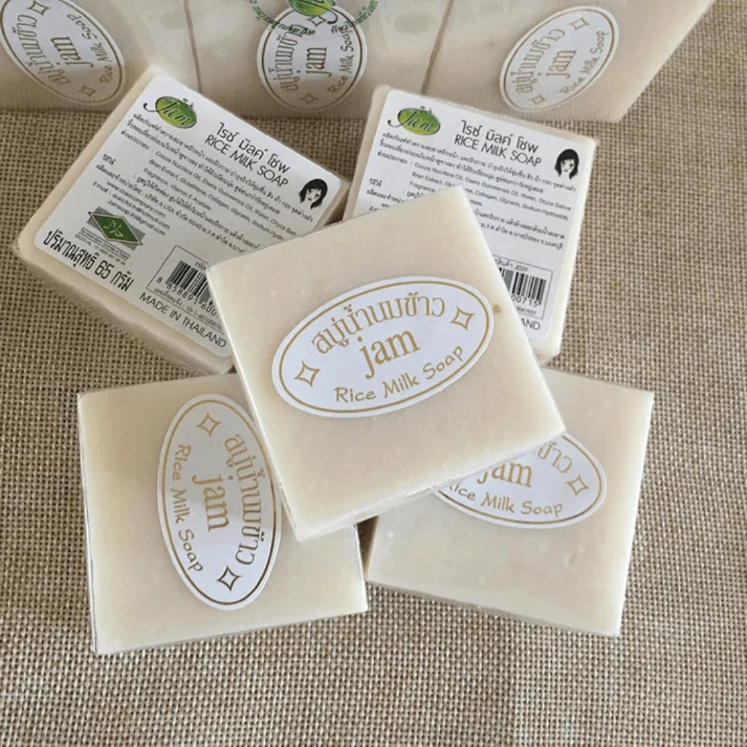 Jam Rice Milk Soap with Gluta and Collagen (65g)