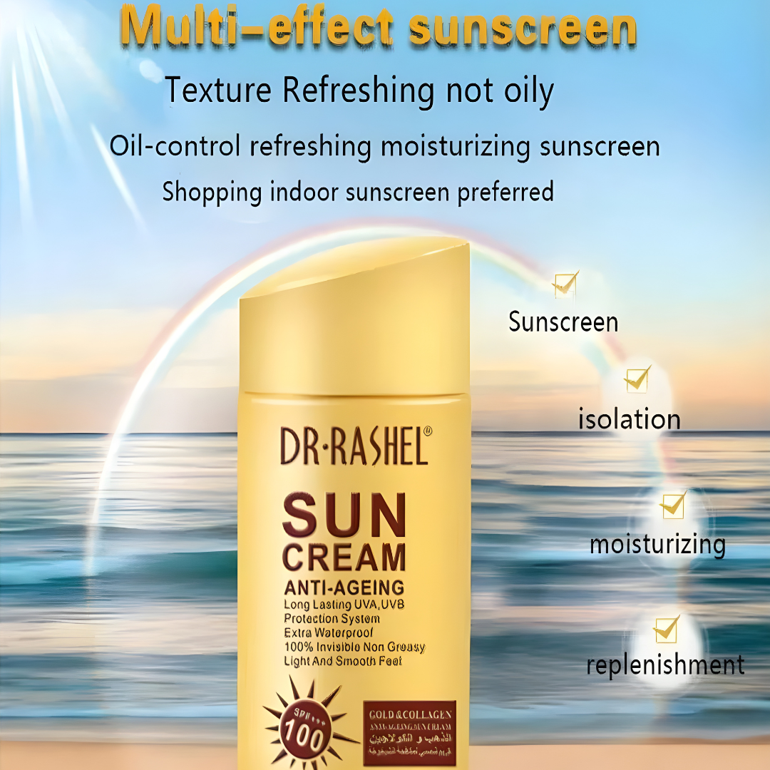 Dr. Rashel Gold & Collagen Anti-Ageing Sun Cream SPF 100+++ (80g)