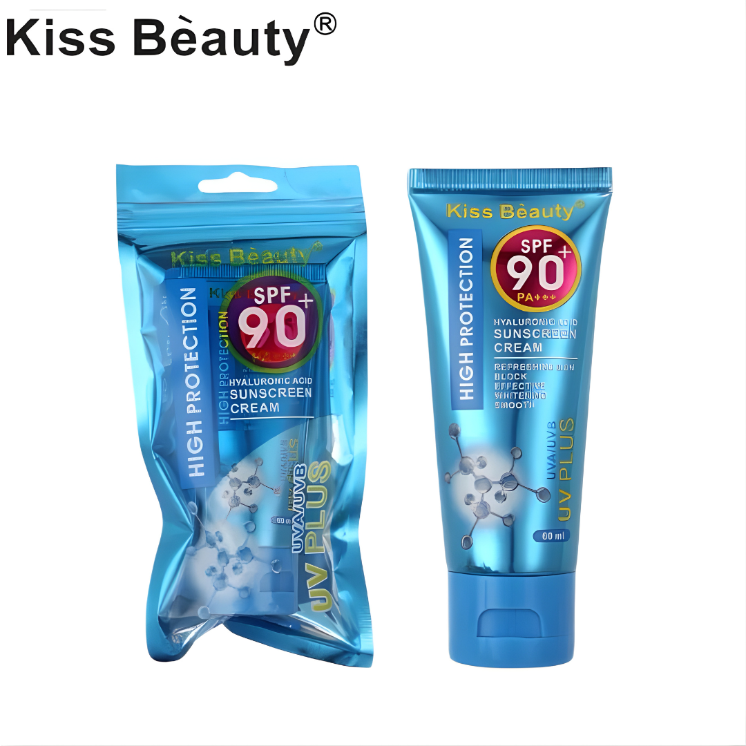 Kiss Beauty Hyaluronic Acid Sunscreen Cream SPF 90+ PA+++ (60ml)