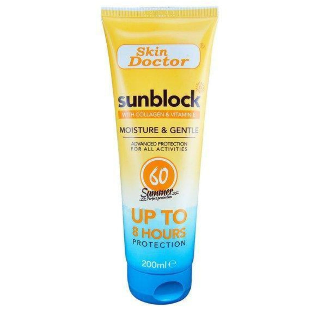 Skin Doctor Sunblock with Collagen & Vitamin E SPF 60 (200ml)