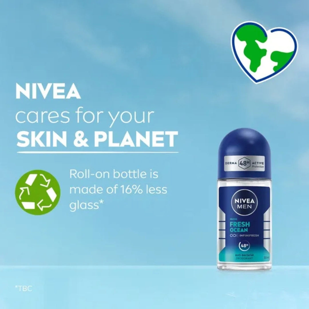 NIVEA MEN Fresh Ocean Roll-On Deodorant (50ml)