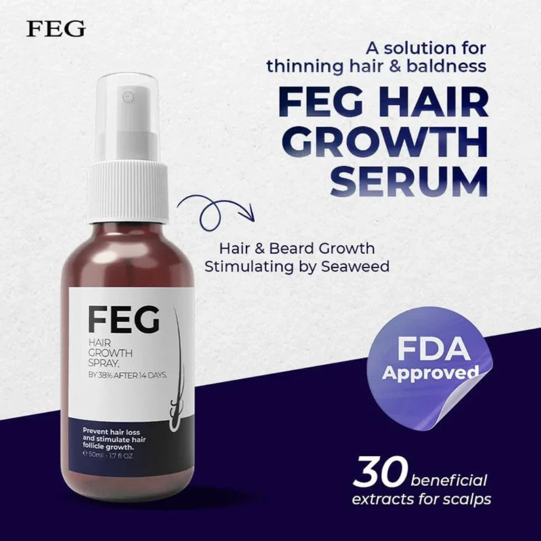 FEG Plus Hair Growth Spray for Hair Loss Control – 50ml
