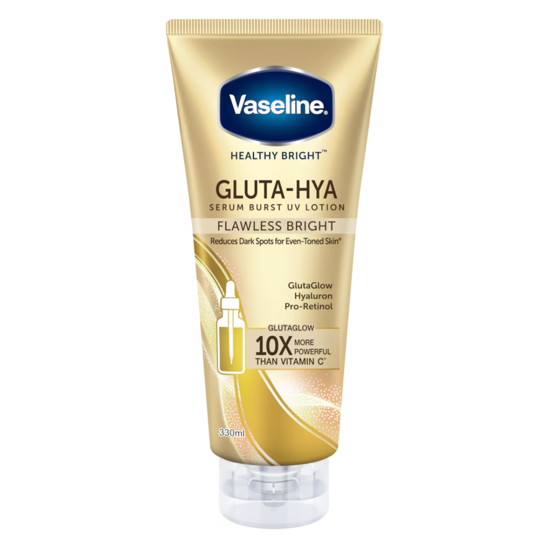 Vaseline Gluta-Hya Serum Burst UV Lotion – Flawless Glow (300ml)