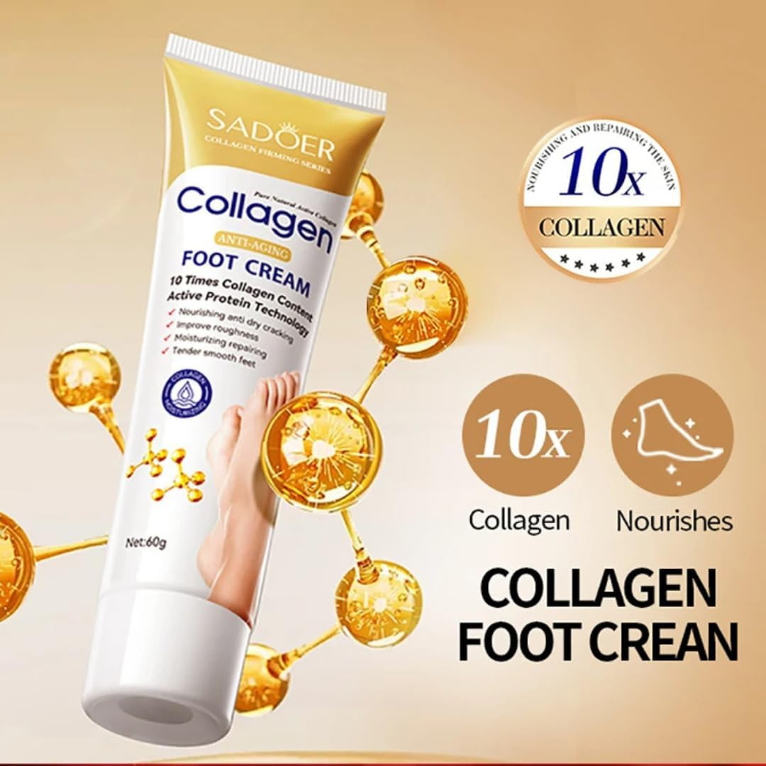 SADOER Collagen Nourishing Foot Cream – Deep Moisture Care (60g)