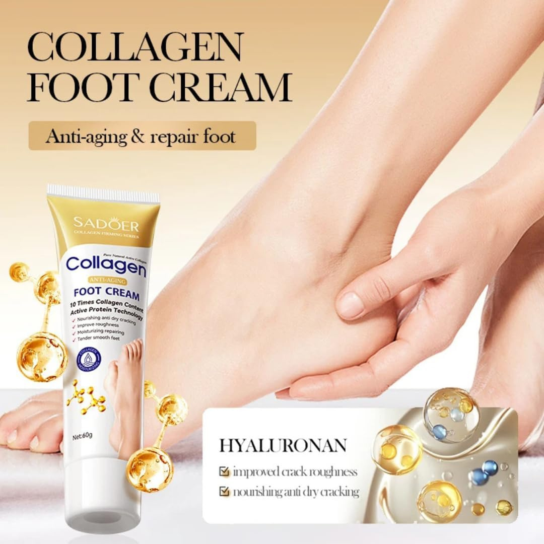 SADOER Collagen Nourishing Foot Cream – Deep Moisture Care (60g)