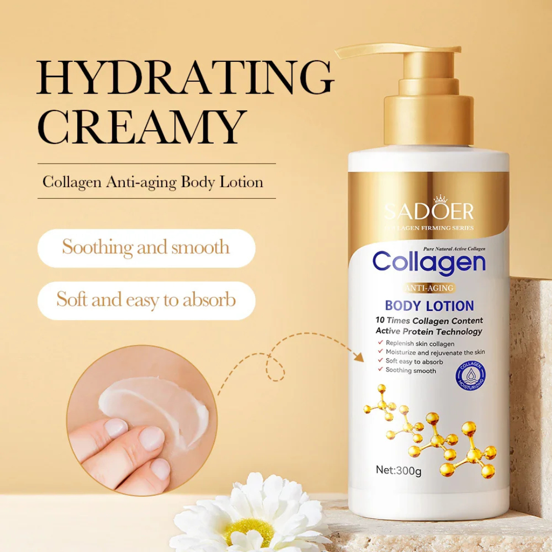 SADOER Collagen Anti-Aging Body Lotion – Firming & Moisturizing Care (300g)