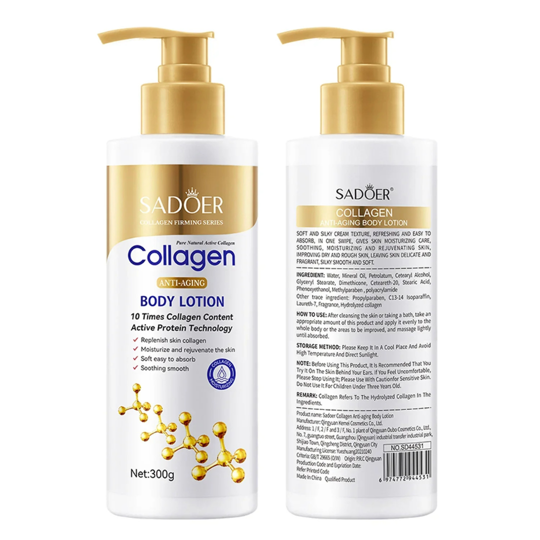 SADOER Collagen Anti-Aging Body Lotion – Firming & Moisturizing Care (300g)
