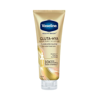 Vaseline Gluta-Hya Serum Burst UV Lotion Flawless Glow (330ml)