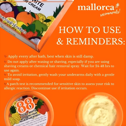 88 Total White Underarm Cream (35g)