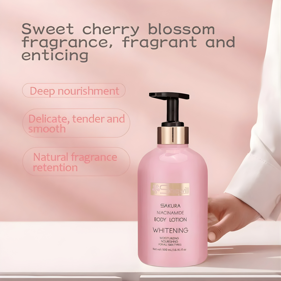 Shawill Sakura Niacinamide Brightening Body Lotion (500ml)