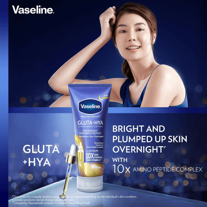Vaseline Gluta-Hya Serum Burst Lotion Overnight Radiance Repair (330ml)