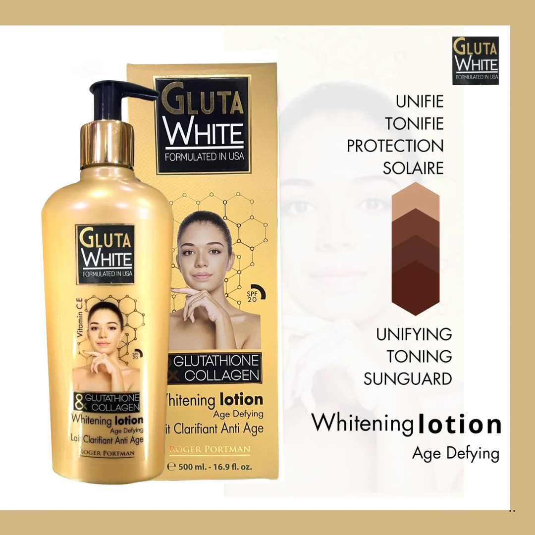 Gluta White Glutathione & Collagen Brightening Body Lotion (500ml)