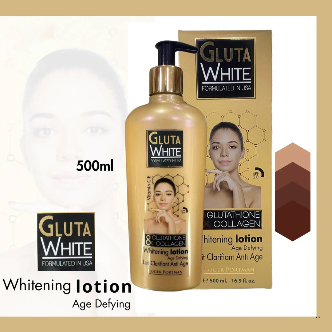 Gluta White Glutathione & Collagen Brightening Body Lotion (500ml)