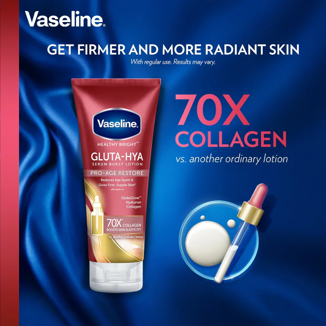 Vaseline Gluta-Hya Serum Burst Lotion Pro-Age Restore (300ml)
