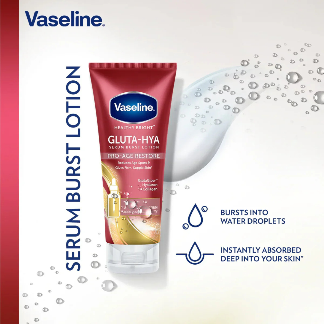 Vaseline Gluta-Hya Serum Burst Lotion Pro-Age Restore (300ml)