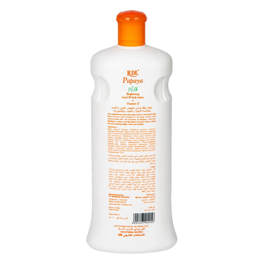 RDL Papaya Milk Brightening Hand & Body Lotion 600ml