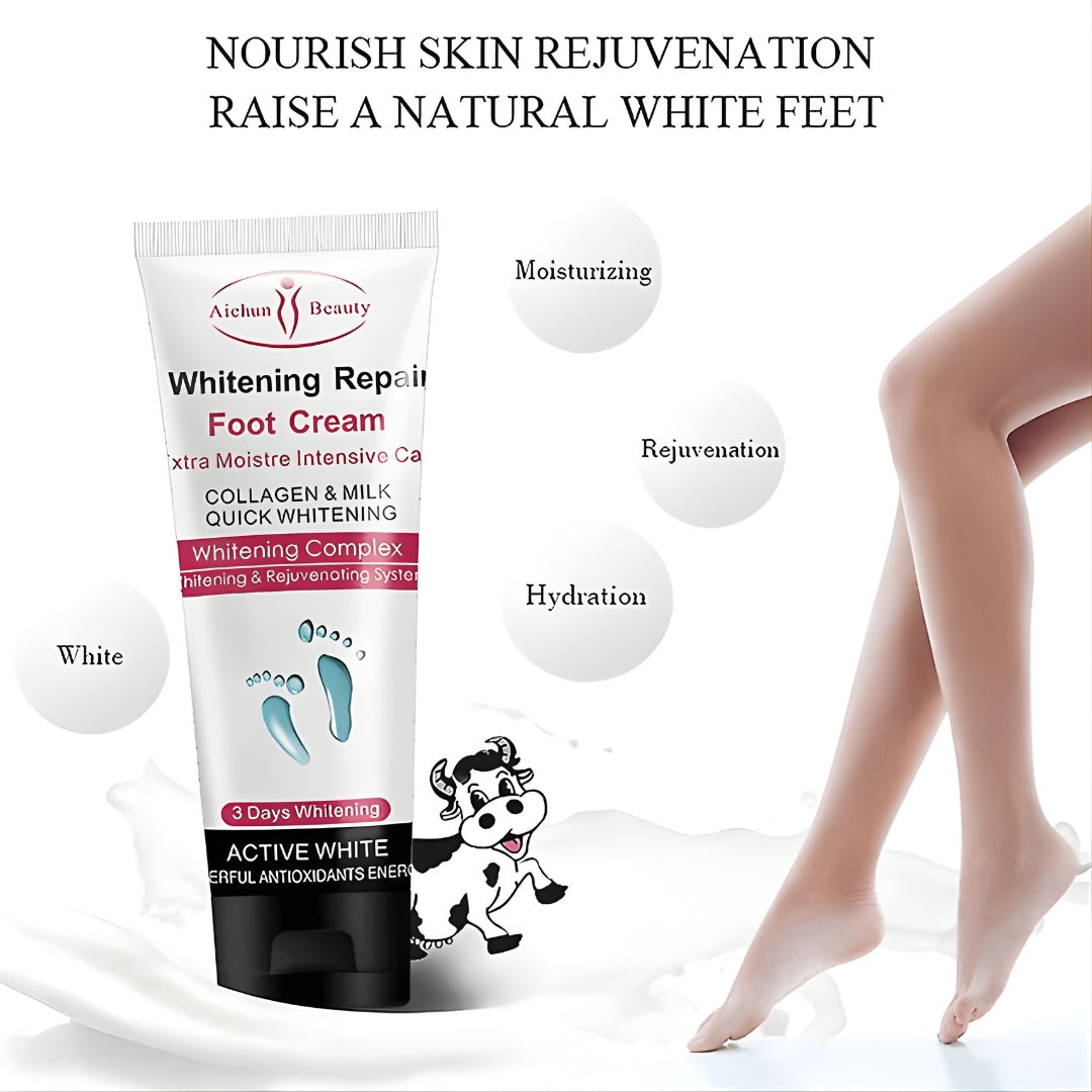 Aichun Beauty Extra Moisture Milk Whitening Repair Foot Cream 100g