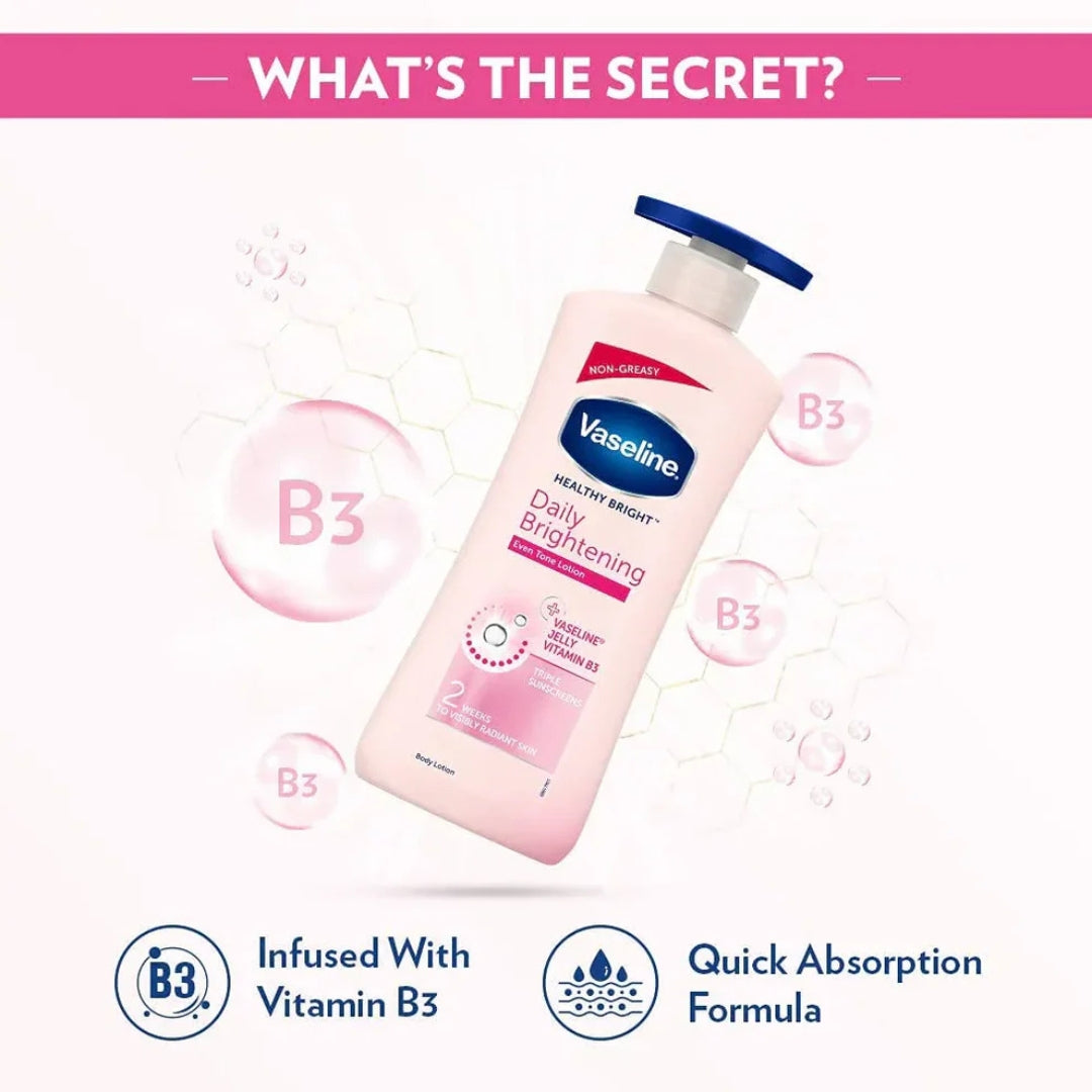Vaseline Healthy Bright Daily Brightening Even Tone Lotion (600ml)