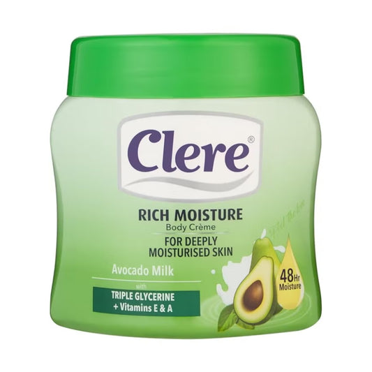 Clere Smoothing Body Crème with Avocado Milk (300ml)