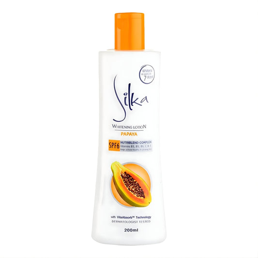 Silka Papaya Whitening Lotion SPF6 (200ml)