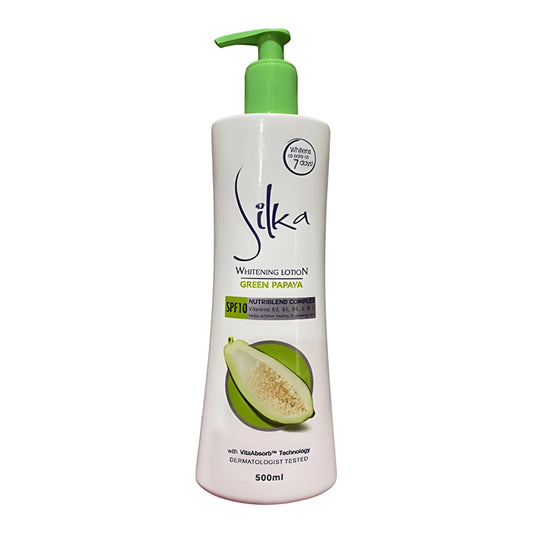 Silka Whitening Lotion Green Papaya SPF10 (500ml)