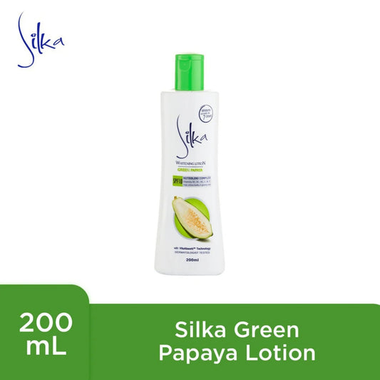 Silka Green Papaya Skin Whitening Lotion SPF10 (200ml)