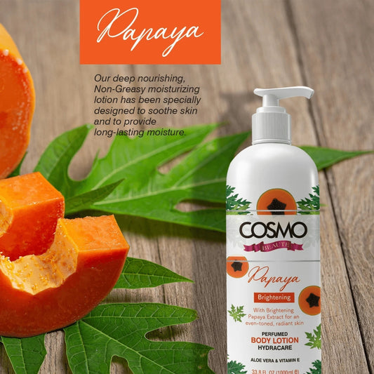 Cosmo Beaute Papaya Brightening Perfumed Body Lotion (1000ml)