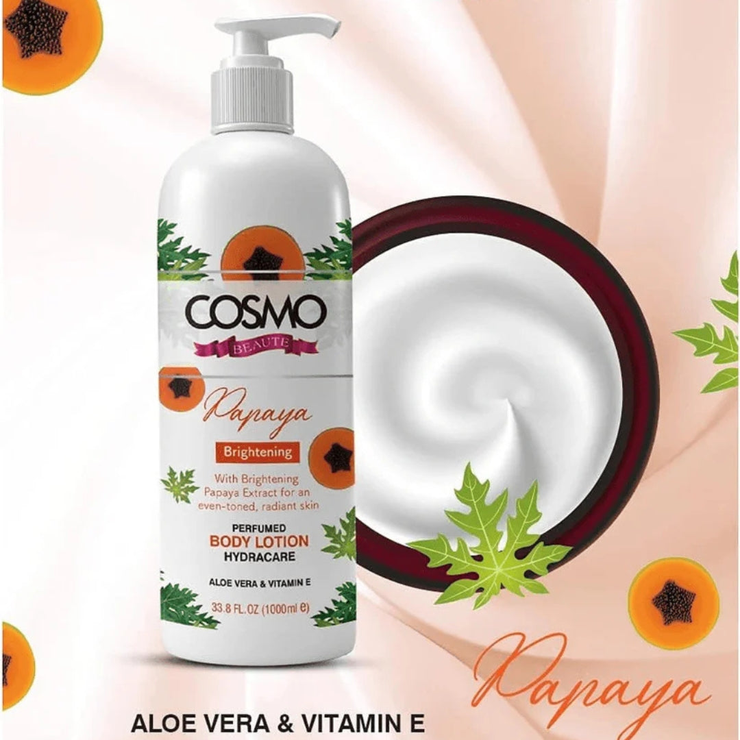 Cosmo Beaute Papaya Brightening Perfumed Body Lotion (1000ml)