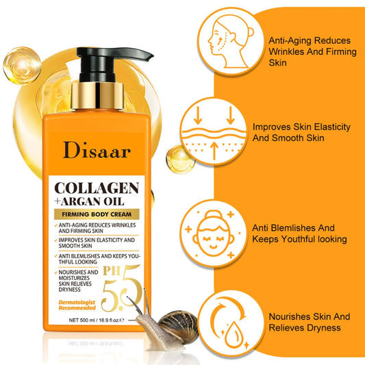 Disaar Collagen + Argan Oil Firming Body Cream (500ml)