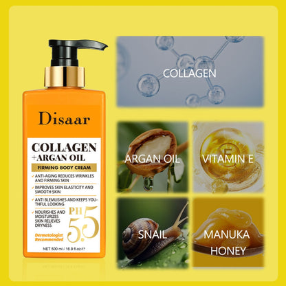 Disaar Collagen + Argan Oil Firming Body Cream (500ml)