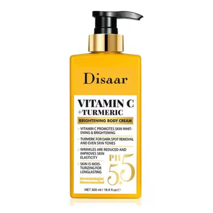Disaar Vitamin C + Turmeric Brightening Body Cream (500ml)