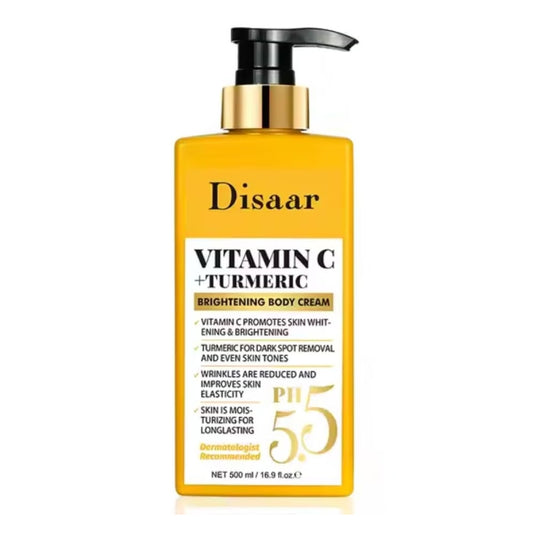 Disaar Vitamin C + Turmeric Brightening Body Cream (500ml)