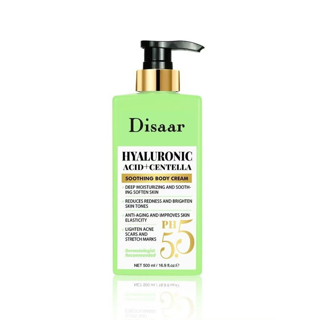Disaar Hyaluronic Acid + Centella Soothing Body Cream (500ml)