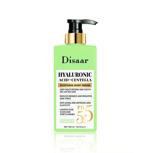 Disaar Hyaluronic Acid + Centella Soothing Body Cream (500ml)