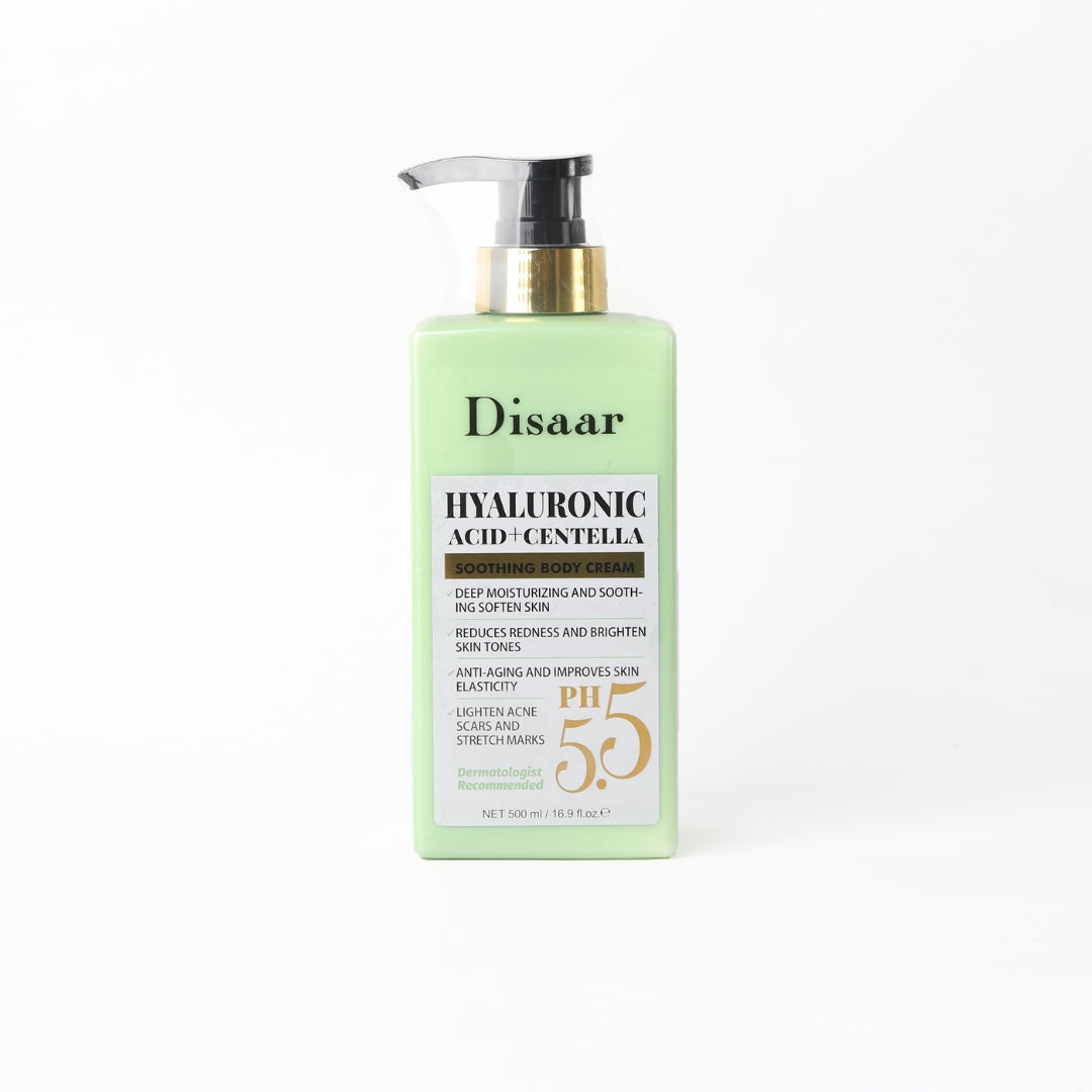 Disaar Hyaluronic Acid + Centella Soothing Body Cream (500ml)