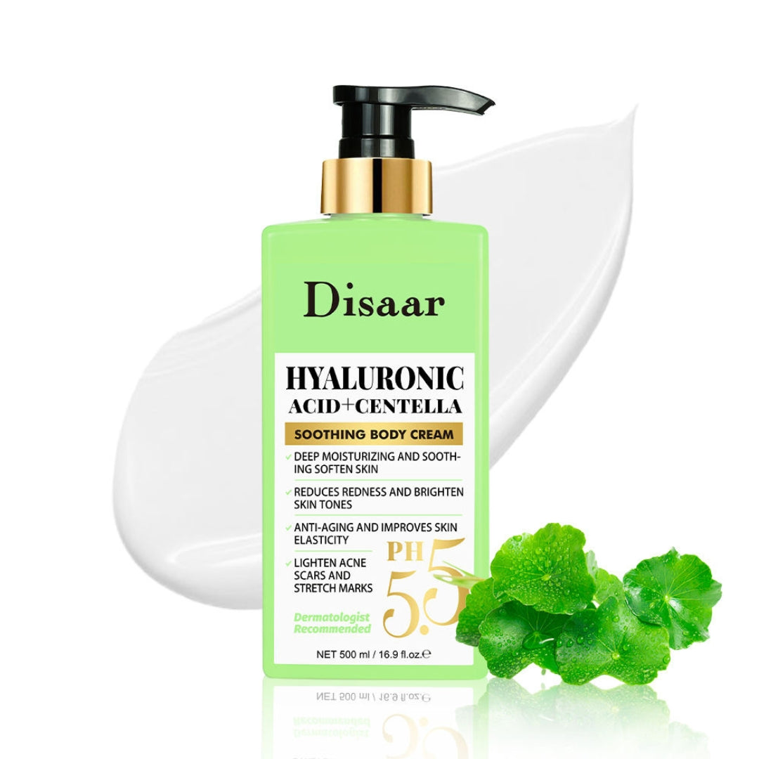 Disaar Hyaluronic Acid + Centella Soothing Body Cream (500ml)